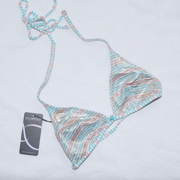 NWT Custo Barcelona sparkly mini bikini top - Picture 1 of 8